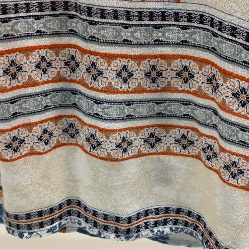 DANIEL RAINN Handkerchief Print Peasant Boho Blouse XXL - Picture 7 of 14